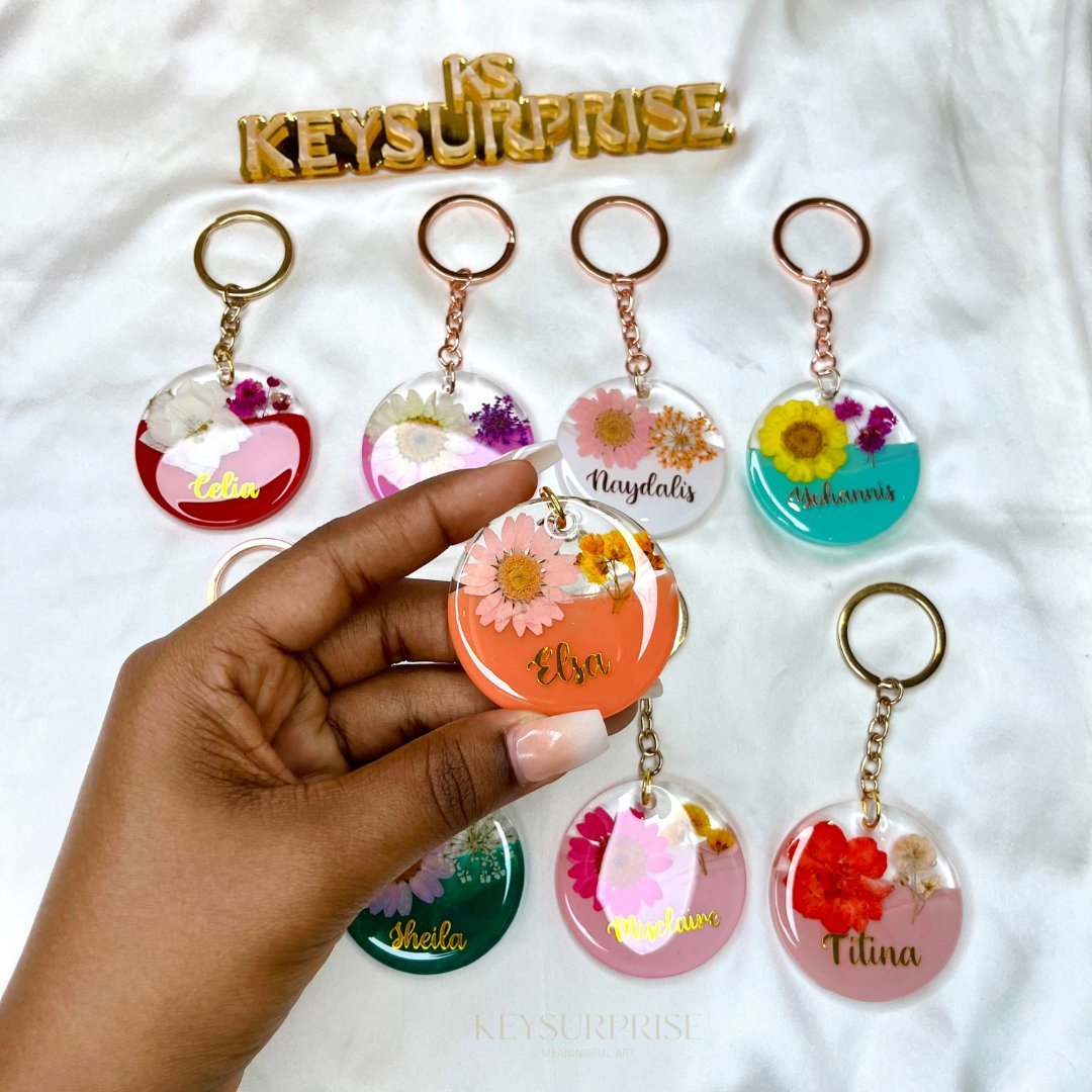 FLOWERS KEYCHAINS