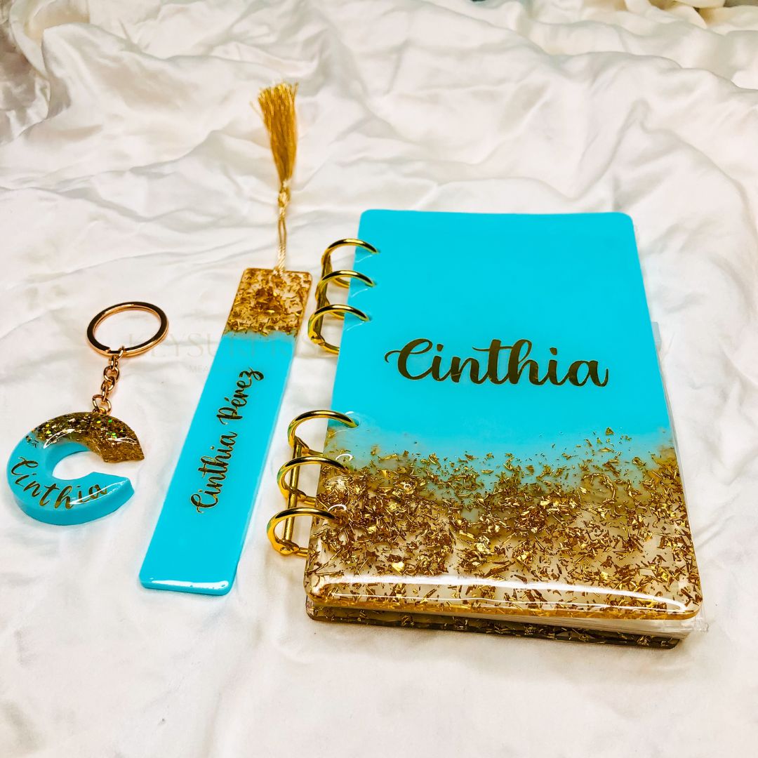 LIBRETA EN RESINA PERSONALIZADAS CON NOMBRE – Key Surprise
